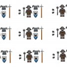 Twin-Tower Lily Knight Minifigures Lego Compatible Medieval Knight Sets