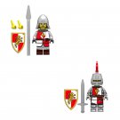 Lion Soldier and Lion Knight Minifigures Lego Compatible Medieval Knight Set
