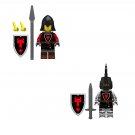 Red Dragon Soldier and Red Dragon Knight Minifigures Lego Compatible Medieval Knight Set