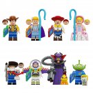 Stinky Pete the Prospector Zurg Bo Peep Andy Minifigures Lego Compatible Toy Story movie Set