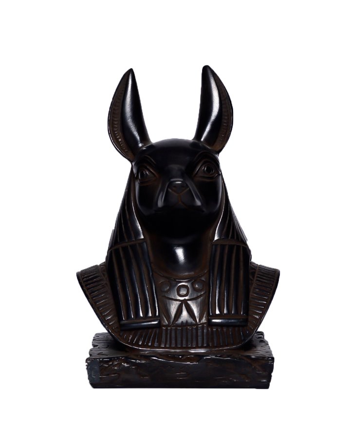 Rare Ancient Egyptian Bust Anubis / the God of Death Statue 10*9*19.5 CM