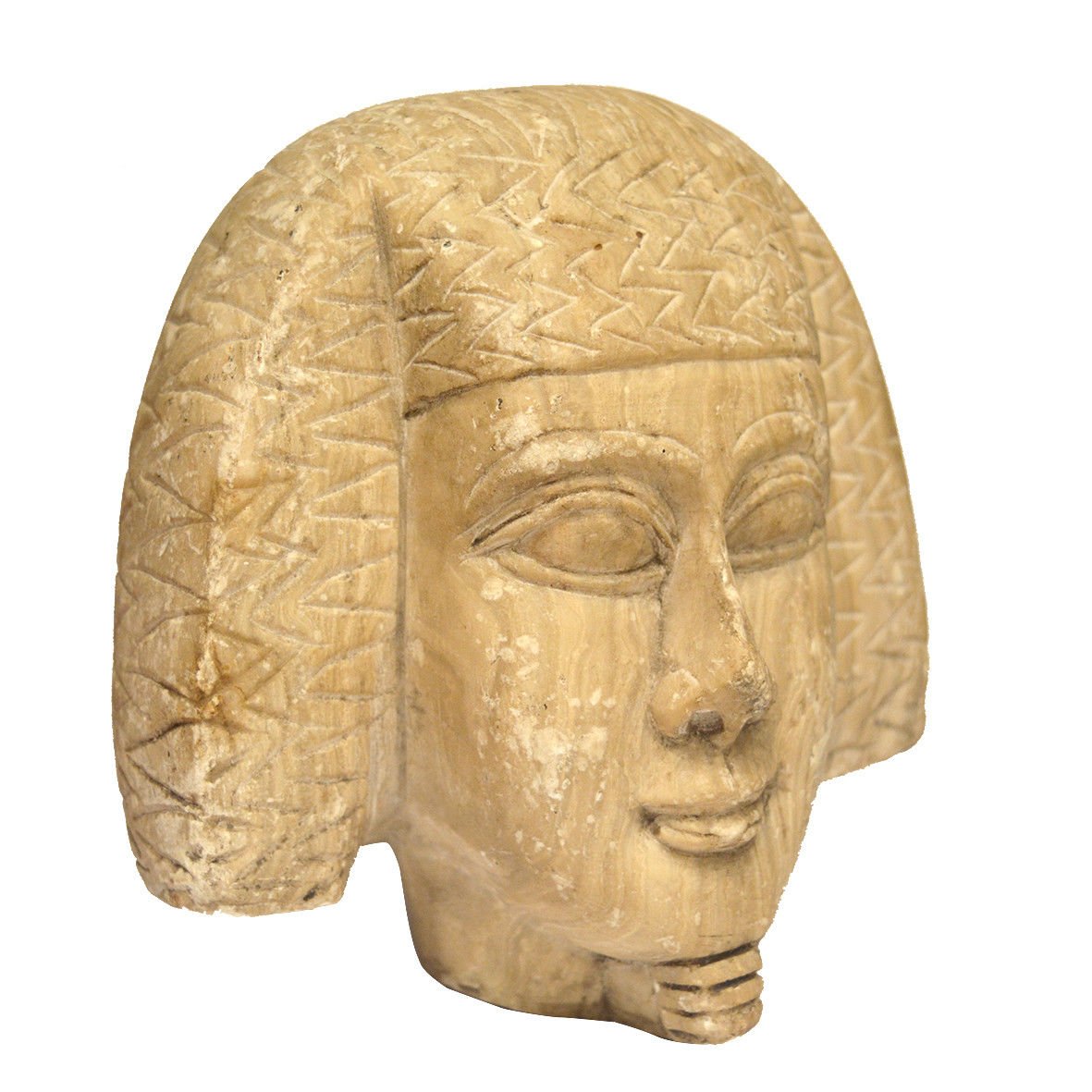 Rare Ancient Egyptian Statue Head Of Amenemhat III (reigned 18181770 BCE)