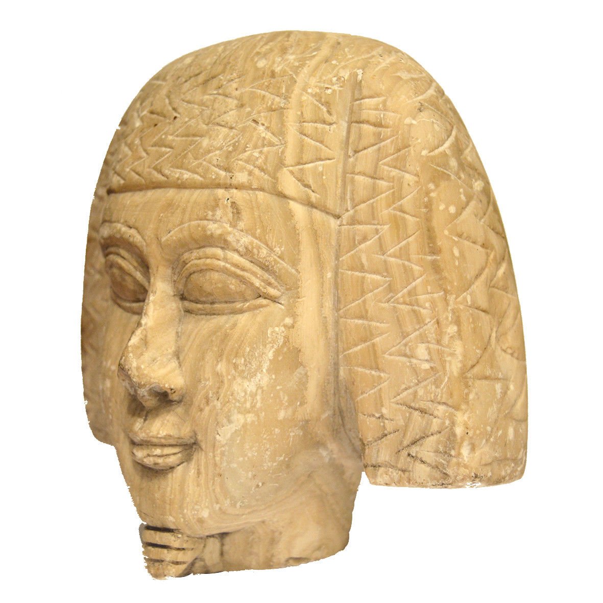 Rare Ancient Egyptian Statue Head Of Amenemhat III (reigned 18181770 BCE)