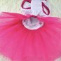 Hot Pink Heart Tutu Skirt Pet Dress XS-L Puppy Dog Cat Lace Princess Valentine's Day Clothes