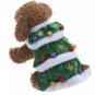 Christmas Tree Pet Holiday Outfit S-XL Puppy Dog Kitten Cat Costume Animal Xmas Dress Up Clothes