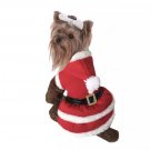 Mrs. Claus Hooded Pet Dress XS-XL Outfit Costume Puppy Dog Santa Christmas Xmas Holiday Clothes