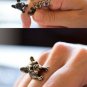 Retro Puppy Dog Ring Pet Fashion Adjustable French Bulldog Boston Terrier Wrap Ring Vintage Jewelry
