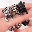 Retro Dog Fashion Ring Pet Antique Vintage Yorkie Animal Gift Puppy Wrap Adjustable
