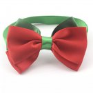 Christmas Bow Tie Colors Red Green Neck Strap Collar Pet Puppy Dog Kitten Cat Holiday Accesory
