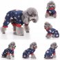 Christmas Pet Jumpsuit S-2XL Pajamas Puppy Dog Winter Pajamas Warm Clothes Jacket Holiday Apparel