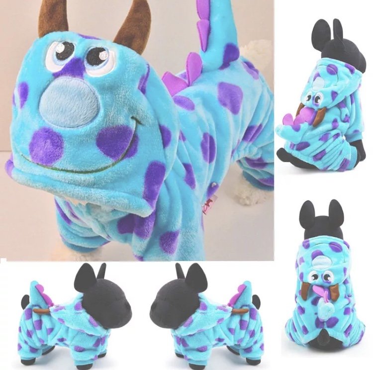 Xxs Dog Halloween Costumes
 Sulley Monsters Inc Disney Pixar XXS L Pet Hoo Puppy Dog Costume