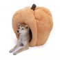Pumpkin Pet Dog Cat Kennel Cozy Puppy Kitten Cave Bed Removable Cushions Mat Doggie Nest