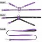 Rhinestone Harness Leash Pet Set S-L Suede Leather for Puppy Dog Kitty Cat Pet Supplies