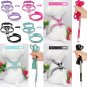 Rhinestone Harness Leash Pet Set S-L Diamante Studded Puppy Dogs Pet Supplies