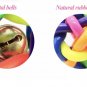 Colorful Rubber Bell Ball Pet Chew Toy Durable Play Fetch Puppy Dog Kitten Cat Supplies Toys