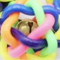 Colorful Rubber Bell Ball Pet Chew Toy Durable Play Fetch Puppy Dog Kitten Cat Supplies Toys