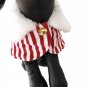 Red Stripe Neck Collar Cloak Scarf Cape Pet Dog Cat Christmas Fur Skirt Princess Holiday Accesories