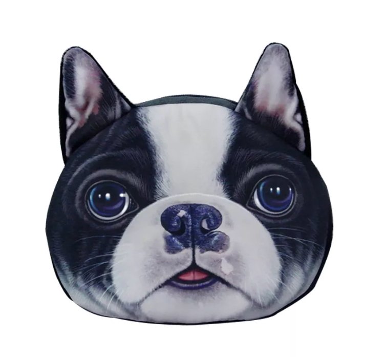 Puppy Dog Change Keys Makeup Bag Purse Wallet Holder Boston Terrier Frenchton French Bulldog Animal