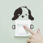 Puppy dog wall decal Vinyl sticker pet switch art home decoration funny cute kid house outlet