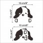 Puppy dog wall decal Vinyl sticker pet switch art home decoration funny cute kid house outlet