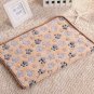 Soft Warm Pet Paw Print Blanket S-L Puppy Dog Kitten Cat Bed Cushion Coral Cashmere Pawprint Mat