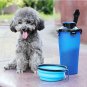 2 in 1 Folding Dogs Cats Feeder Water Food Bottle Outdoor Travel Pet Bowls Container Dish Cup