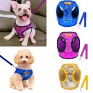 Bling Sequins Pet Harness Leash S-L Set Puppy Dog Walking Kitten Cat Sequence Glitter Sparkly Leads