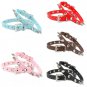 Spiked Rivet Pet Pu Leather Collar XS-L Puppy Dog Cat Studded Adjustable Neck Strap Fashion