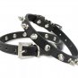 Spiked Rivet Pet Pu Leather Collar XS-L Puppy Dog Cat Studded Adjustable Neck Strap Fashion