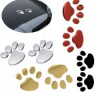 3D Dog Paws Car Stickers Pair Pawprint Waterproof Sunproof Body Individuation Pet Puppy Footprint