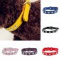 Studded Faux Leather Collar S-XL Studs Crystal Mushroom Adjustable Pet Puppy Dog Kitty Cat Collars