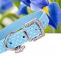 Rhinestone Heart Polka Dot XS-L Collar Adjustable Buckle Neck Strap Pet Puppy Dog Cat