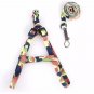 Training Pet Harness Leash Set Size Small Puppy Dog Cat Adjustable Nylon Print Lead Traction Rope