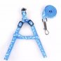 Training Pet Harness Leash Set Size Small Puppy Dog Cat Adjustable Nylon Print Lead Traction Rope