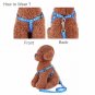 Training Pet Harness Leash Set Size Small Puppy Dog Cat Adjustable Nylon Print Lead Traction Rope