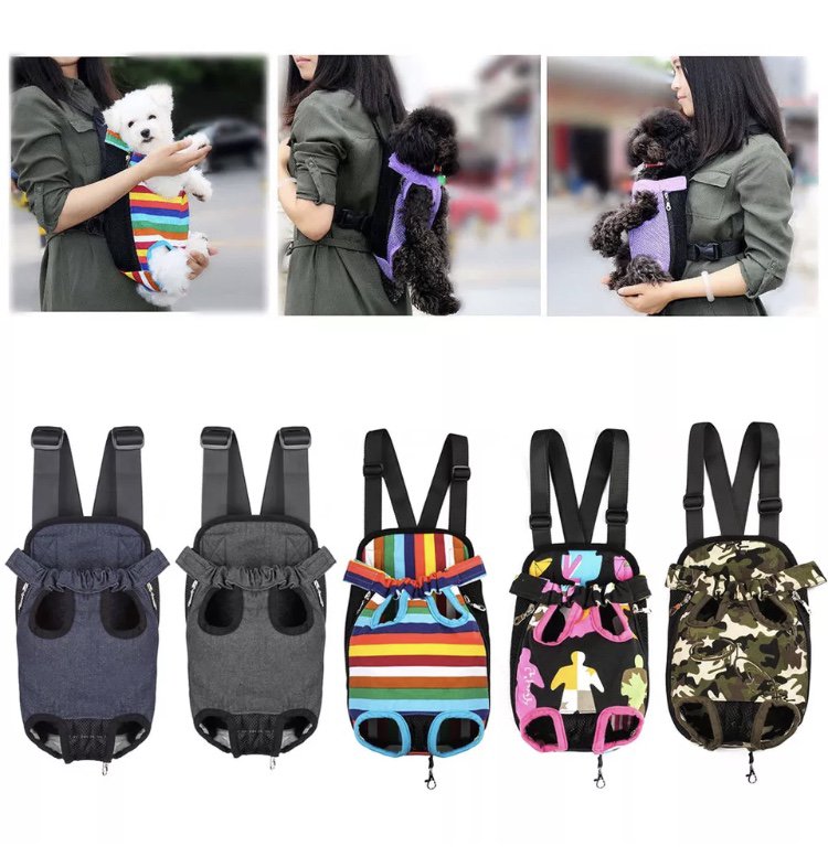 Pet Holder Nylon Mesh Puppy Dog Cat Carrier Backpack Front Net Travel Bag Tote Sling Carrier