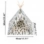 Pet Tent Tepee Bed Puppy Dog Kitten Cat Unique House Nest Cushion Mat Pillow Sleeping Doggie Kennel