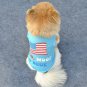 Red, Woof & Blue Pet Tank Top XS-L Puppy Dog Clothes Shirt American Flag 4th of July Apparel