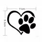 Paw Print Love Heart Pattern Car Window Sticker Vinyl Pet Puppy Dog Kitten Cat Animal Decals