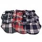Plaid Turn Down Collar Shirt XS-L Short Sleeve Button Closure Lattice Dog Cat Apparel Pet Clothes