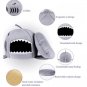 Shark Mouth Pet Bed Nest House S-L Puppy Dog Kitten Cat Comfy House Kennel Sleep Nap Warm Bed