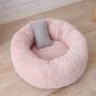 Plush Donut Circle Pet Bed Nest S-L Puppy Kitten Cat Washable Plush Dog Bed with Small Pillow