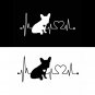 Pet Puppy Dog Decal Car Window Outdoor French Bulldog Boston Terrier Auto Home Decor Sticker Decals