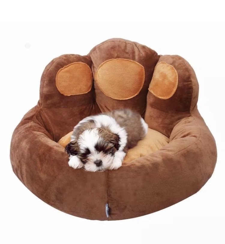 Paw Print Shape Pet Bed Nest Kennel S-L Sleeping Pad Mat Comfortable Puppy Dog Cat Pawprint Sofa