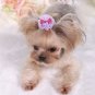 Pet Hair Clip Flower Bow Tie Headdress Hairclip Pet Puppy Dog Fur Kitten Cat Hair Pin Head Accessory