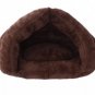Foldable Plush Pet Bed Nest House S-L Kennel Cat Dog Soft Warm Tent Sleeping Mat Pad Cave