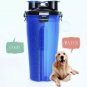 2 in 1 Folding Dogs Cats Feeder Water Food Bottle Outdoor Travel Pet Bowls Container Dish Cup