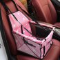 Pink Pawprint Anti Slip Waterproof Folding Safety Pet Dog Car Seat Cover Holder Carrier