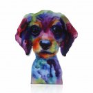 Colorful Pet Puppy Dog Pin Brooch Fashion Chic Printing Accessory Jewelry Xmas Party Gift