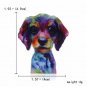Colorful Pet Puppy Dog Pin Brooch Fashion Chic Printing Accessory Jewelry Xmas Party Gift
